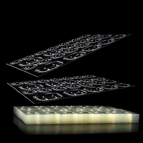 Laza 240 pestañas adhesivas finas y transpirables con pegamento de uñas falsas, 10 hojas, puntas de doble cara súper adhesivas