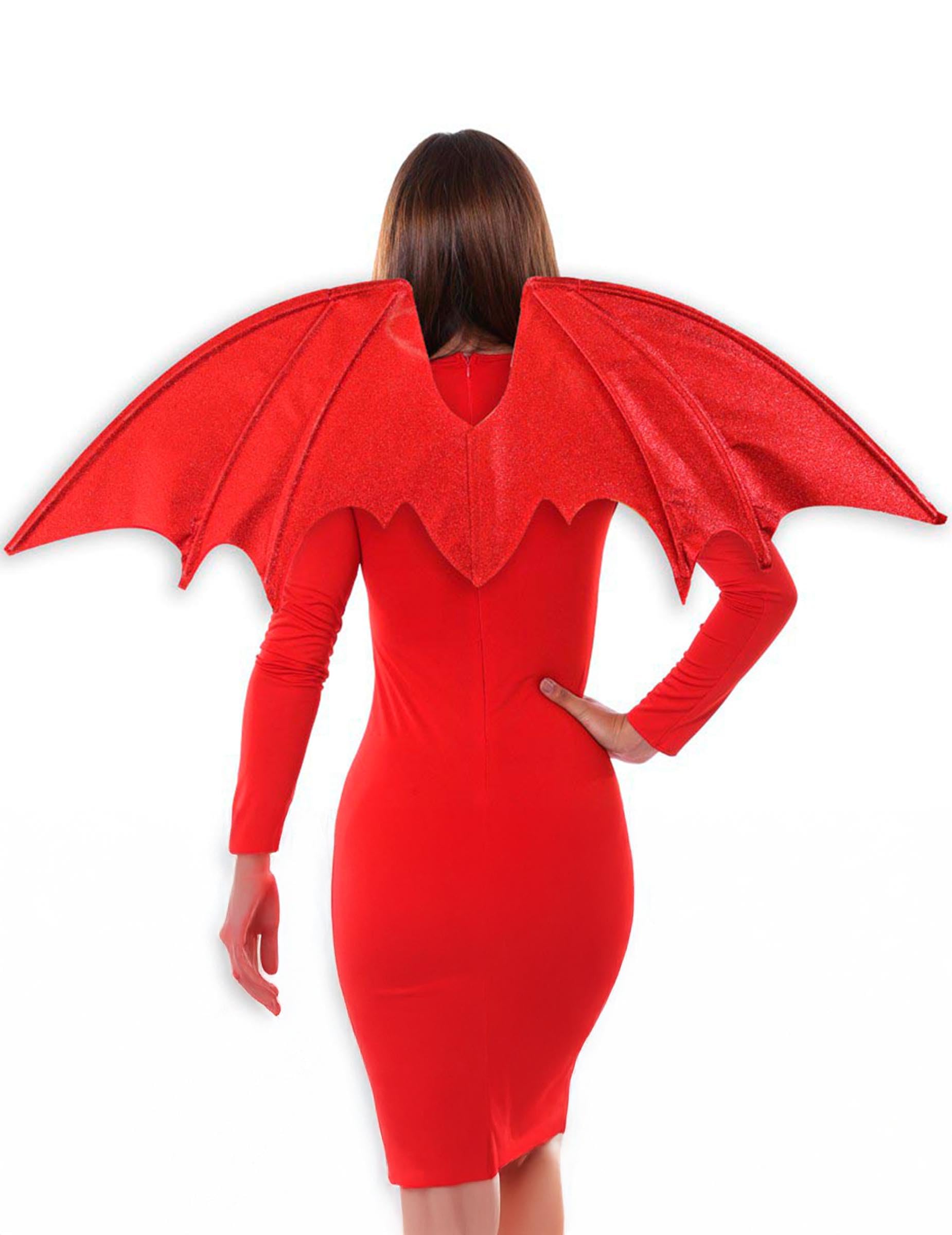 Rubies Adult Demon Wings Red