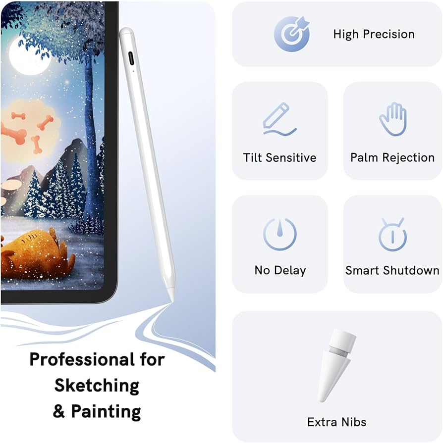 iPad本体 iPad Pro2018+pencil Amazon.com: Pencil for iPad (2018-2024),EDIVIA New Fast Charging