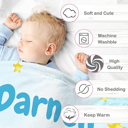 Miniatura 4 de Manta de bebé personalizada para niñas, manta de bebé personalizada con nombre súper suave para niños, manta de elefante personalizada para bebés,