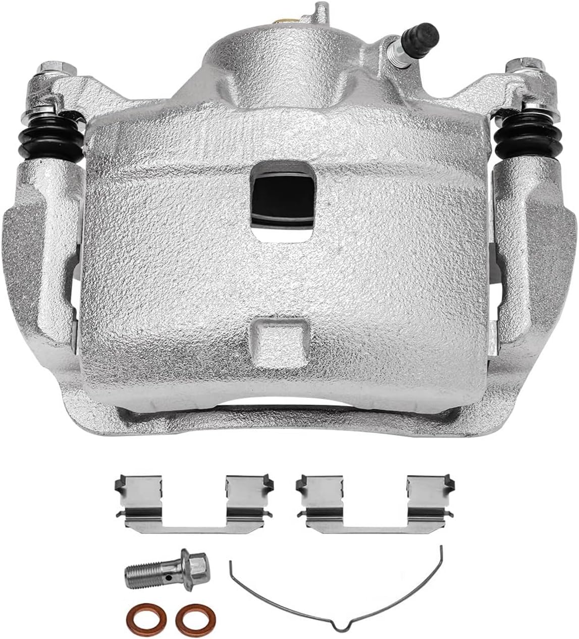 Detroit Axle - Front 2pc Brake Calipers for 2002-2004 Honda CR-V, 2003-2011 Element, 2 Disc Brake Calipers with Bracket Replacement