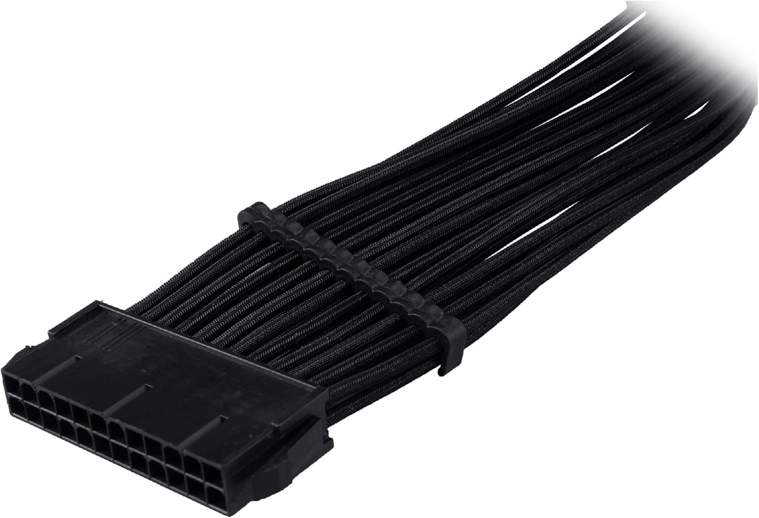 24-pin ATX cable with Akasa cable combs installed