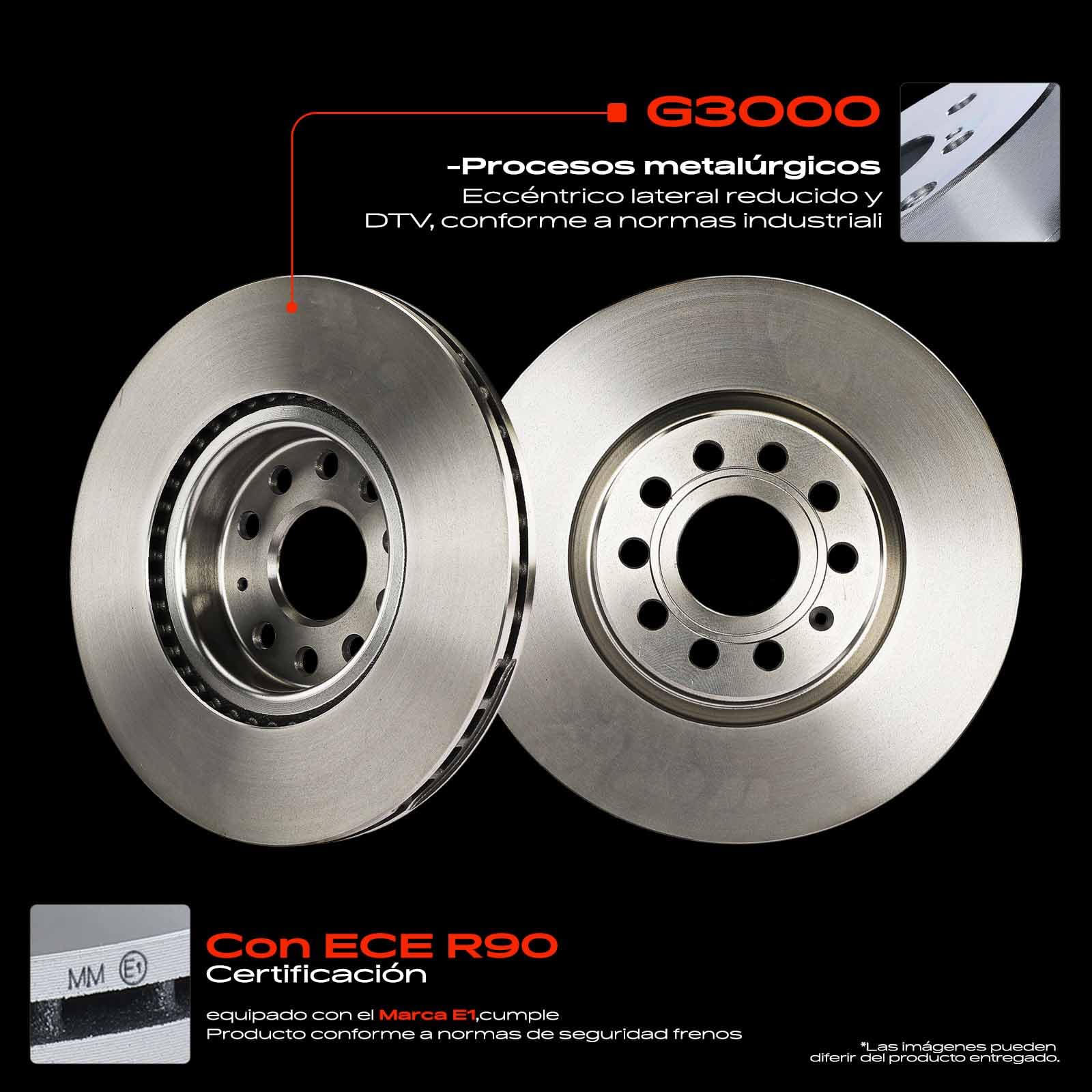 Frankberg 2 discos de freno delanteros ventilados Ø312 mm 1K0615301AA