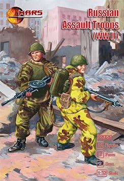 Mars Figures 32026-1/32 - Russian asault Troops WW II 12 Figures
