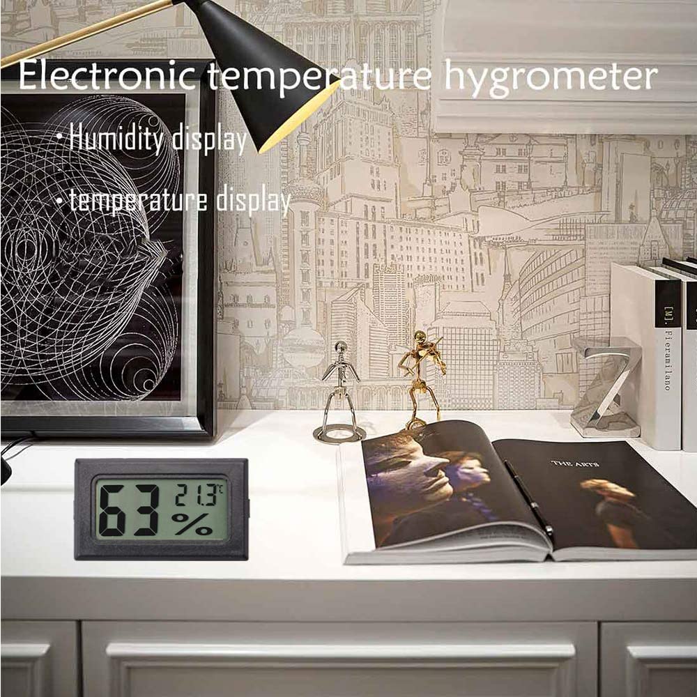 Termoigrometro Digitale - Misuratore Di Umidità E Temperatura Per Casa E Ufficio (2 Pezzi) - Foto 6
