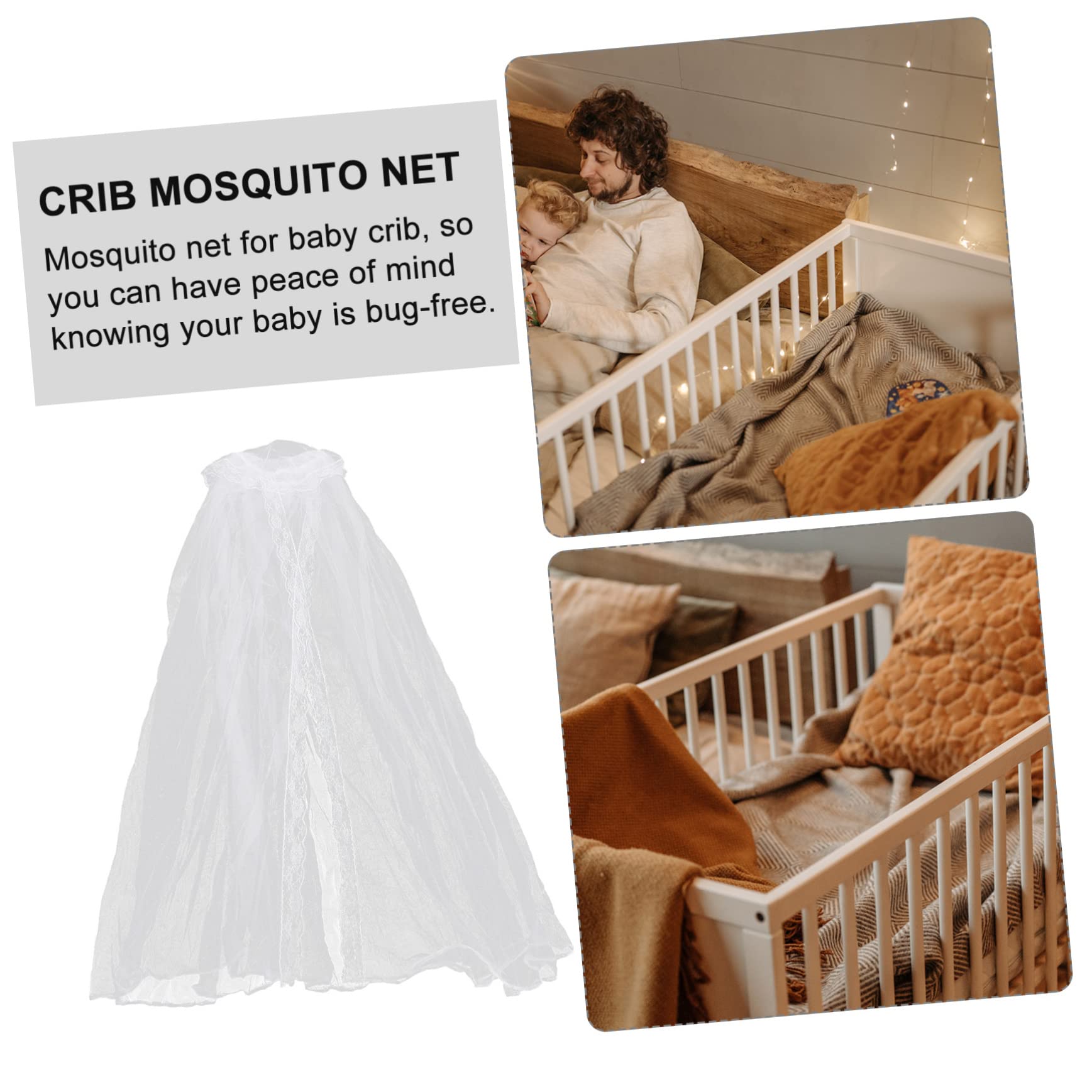 BESTonZON 3pezzi Rete Anti-insetti Per Lettino Zanzariera Traspirante Per Facile Da Installare Protegge Da e Insetti Per Culla e Letto