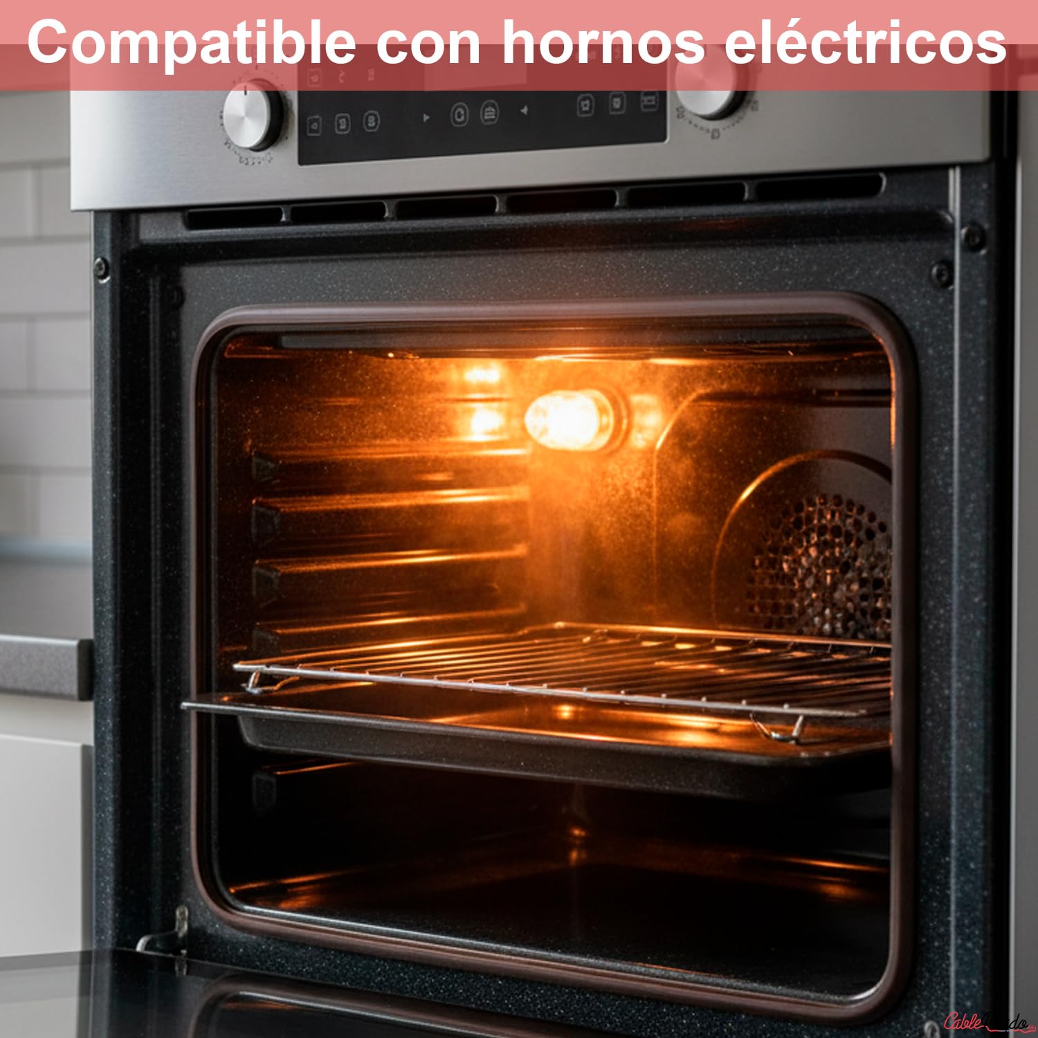 CABLEPELADO - Junta para Puerta de Horno Eléctrico 430 x 325 mm | Goma de Sellado de Silicona Térmica | Compatible con Balay, Bosch, Siemens, Neff y Constructa | Color Negro — view 6