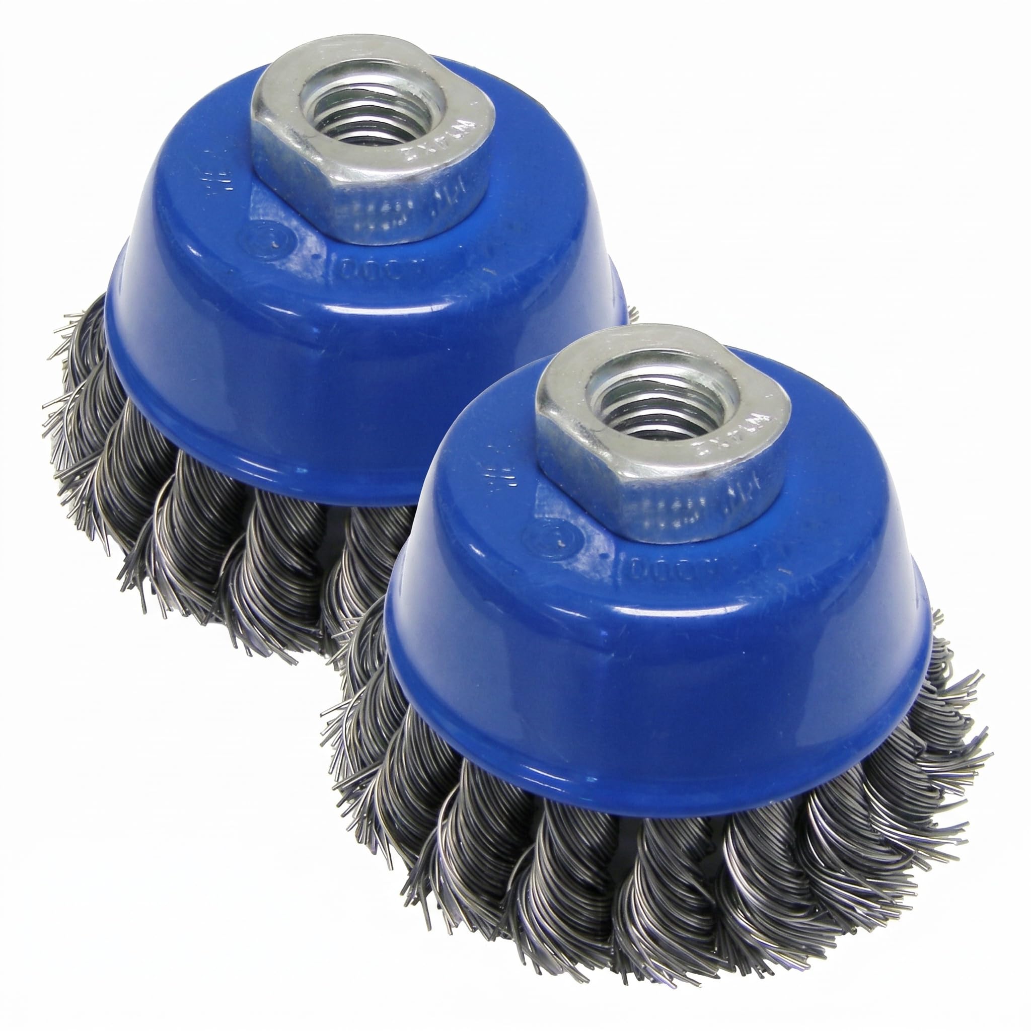 Mercer Industries 189014B - 2-3/4" x M14 x 2.0, Knot Cup Brush, .020 Carbon Steel Wire (Pack of 2)