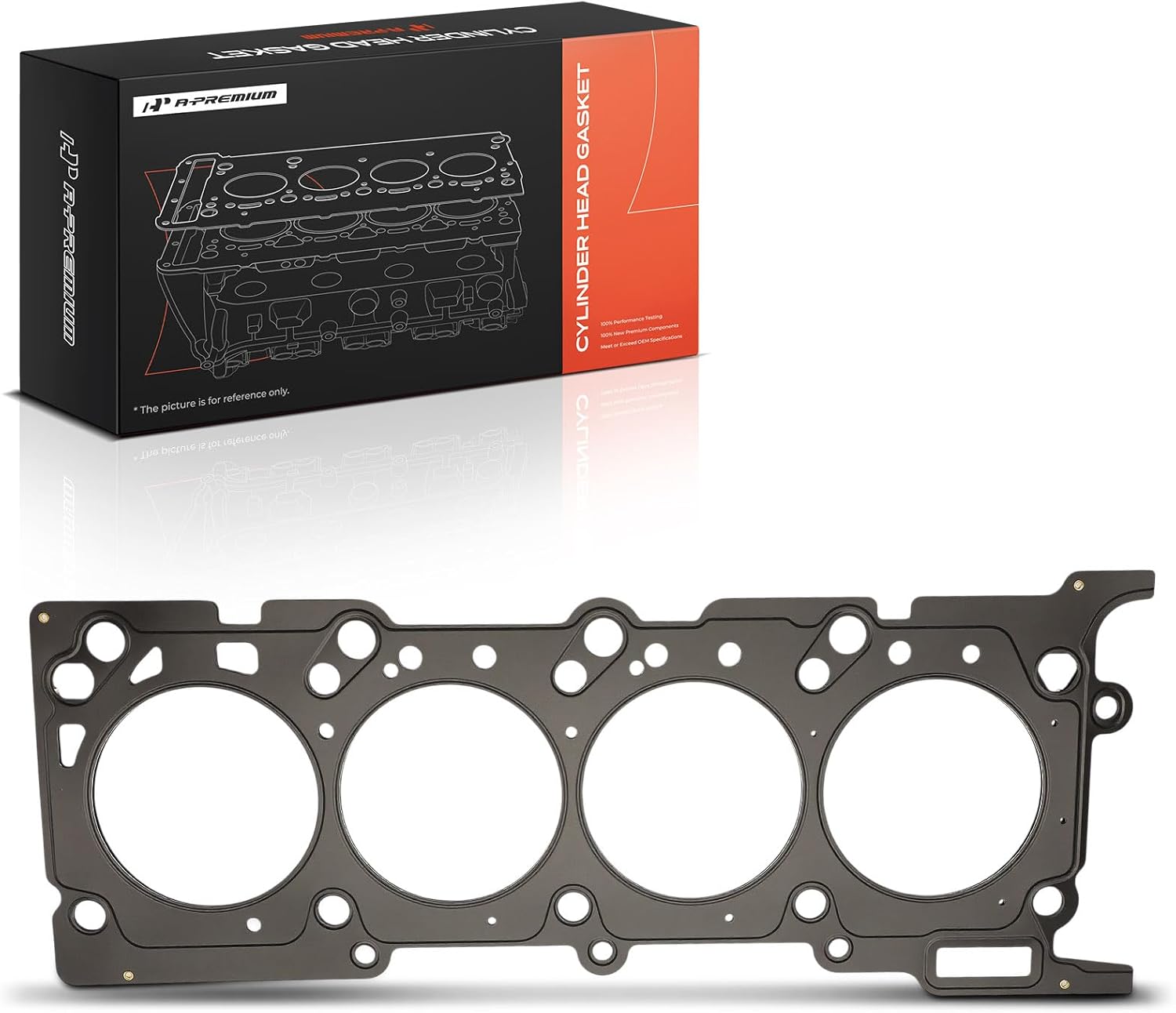 A-Premium V8 6.2L Right Engine Cylinder Head Gasket Compatible with Ford F-150 2010-2014, F-250 F-350 Super Duty 2011-2022, E-350 E-450 Super Duty 2017-2019, Passenger Side, Multi-Layer Steel