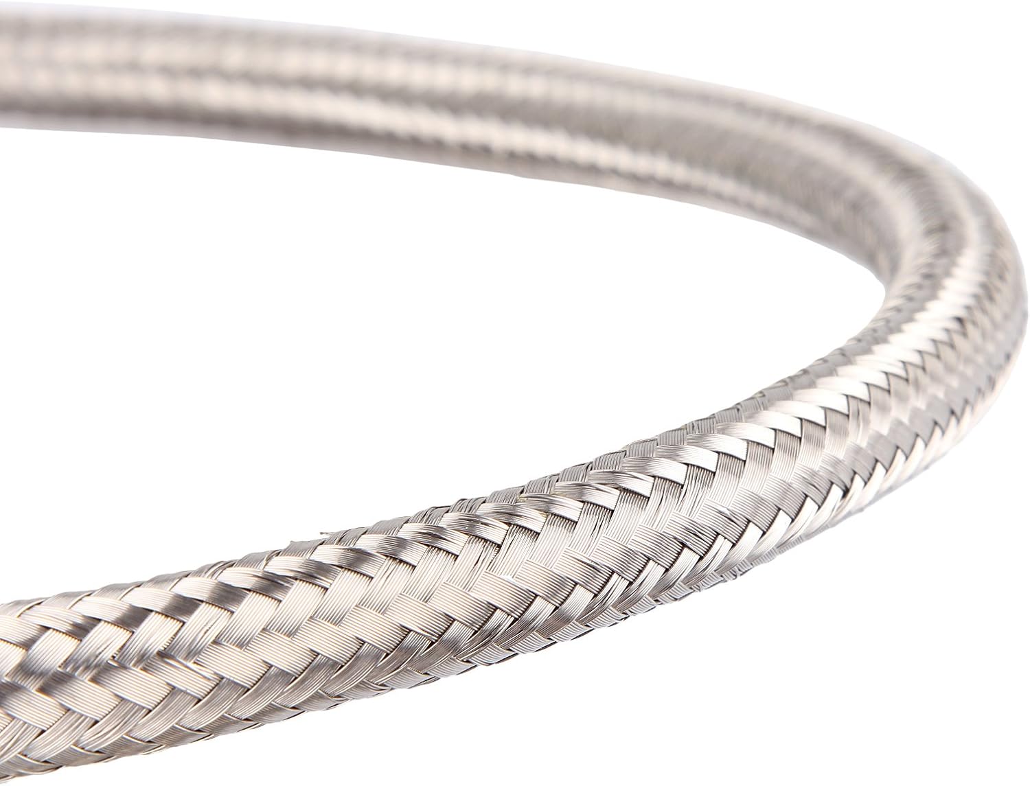 Universal AN-4 AN4 AN04#308 Stainless Steel Braided Fuel Line Oil Gas Hose each 1 Meter/3.3 Ft Long