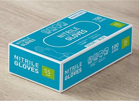 Amazon.co.jp: [SCOOP CORPORATION] ニトリルグローブ SSサイズ 厚手