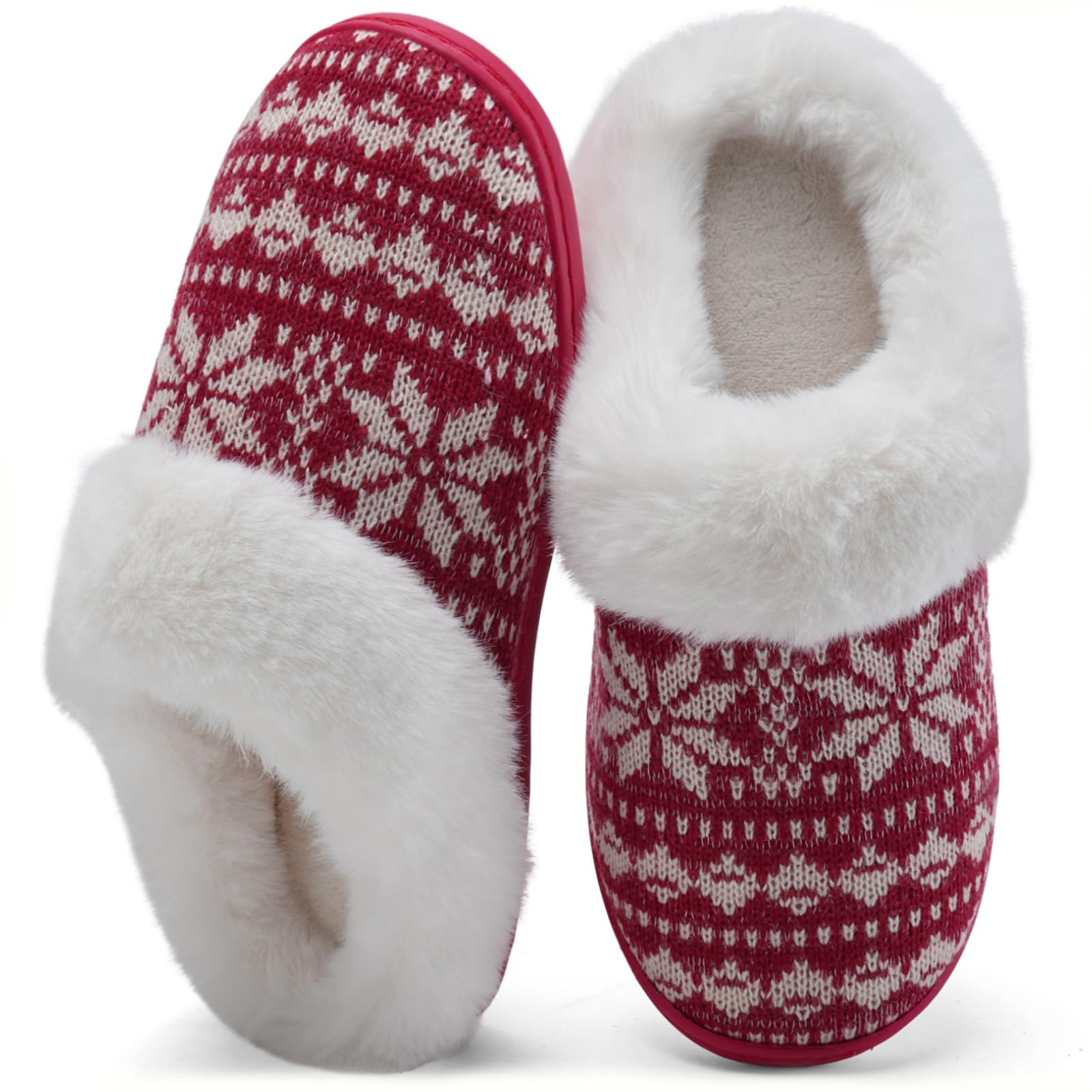 WateLves Women's Slippers Comfort Memory Foam House Slippers Plush Lining Bedroom Shoes for Indoor & Outdoor