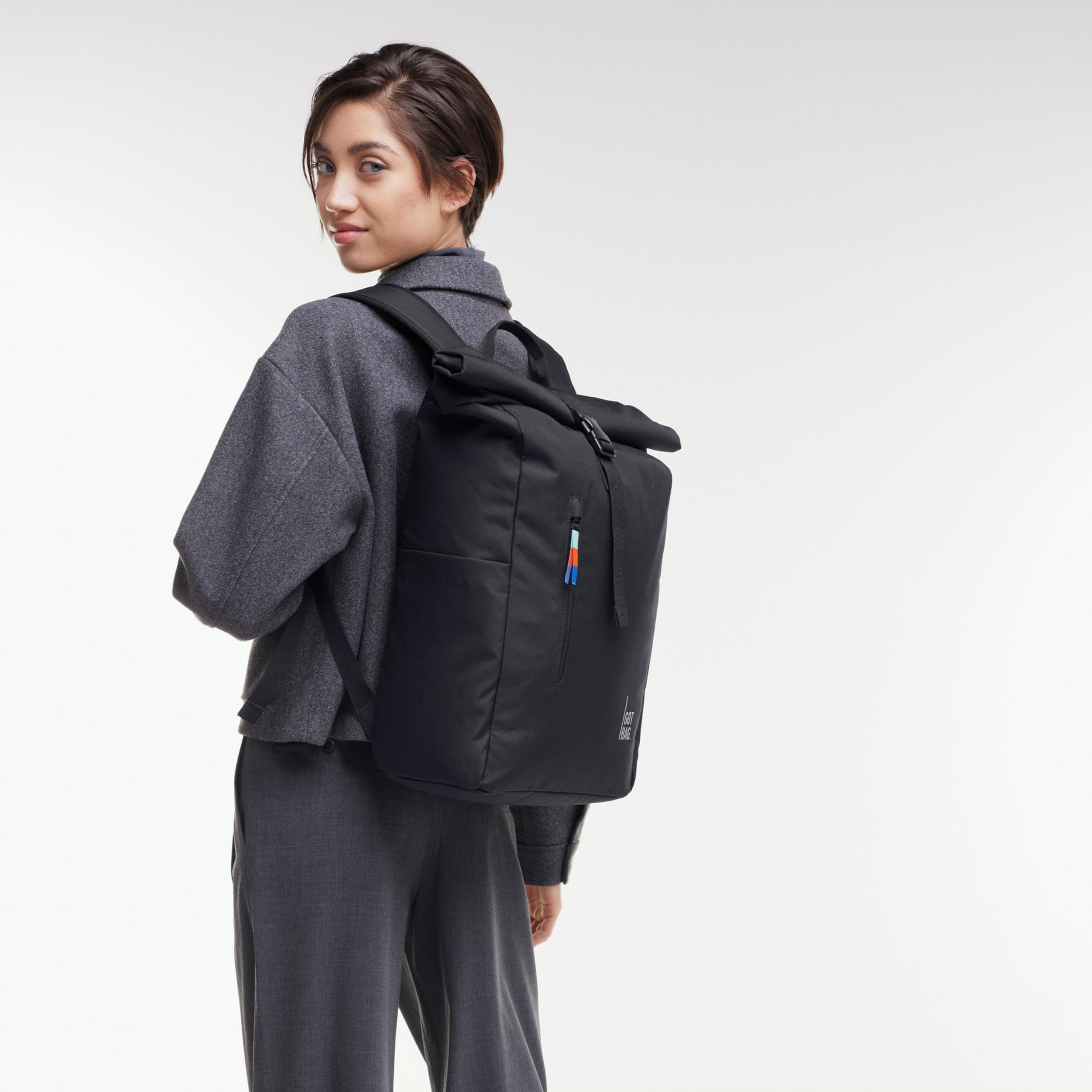 GOT BAG Rolltop Easy | Rucksack mit 16" Laptopfach | Praktische Aufteilung für Arbeit, Reise