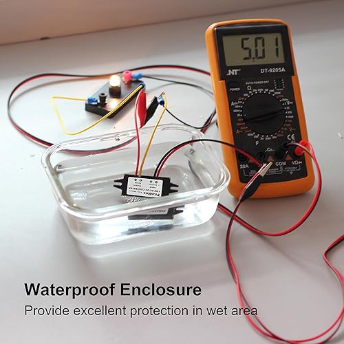 Miniatura 3 de PlusRoc Adaptador de corriente a prueba de agua de 12 V24 V a 5 V DC-DC para módulo reductor compatible con Raspberry Pi 4, teléfono celular,