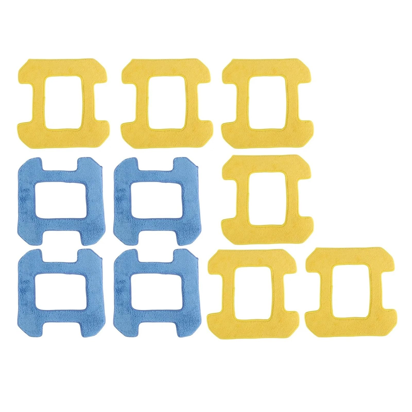 10 Almohadillas Hobot 298 de microfibra para robot limpiaventanas