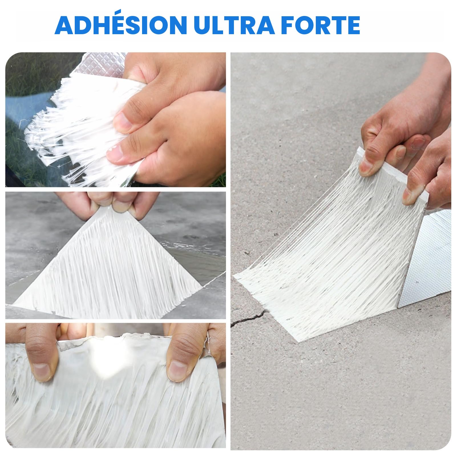 Ruban d'étanchéité en butyle 5 cm x 5 m Argenté
