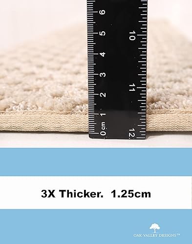 Miniatura 5 de Oak Valley Designs Peldaños de Alfombra con Borde Redondeado Bullnose - Alfombras Antideslizantes para Escaleras Interiores de Madera, Estilo