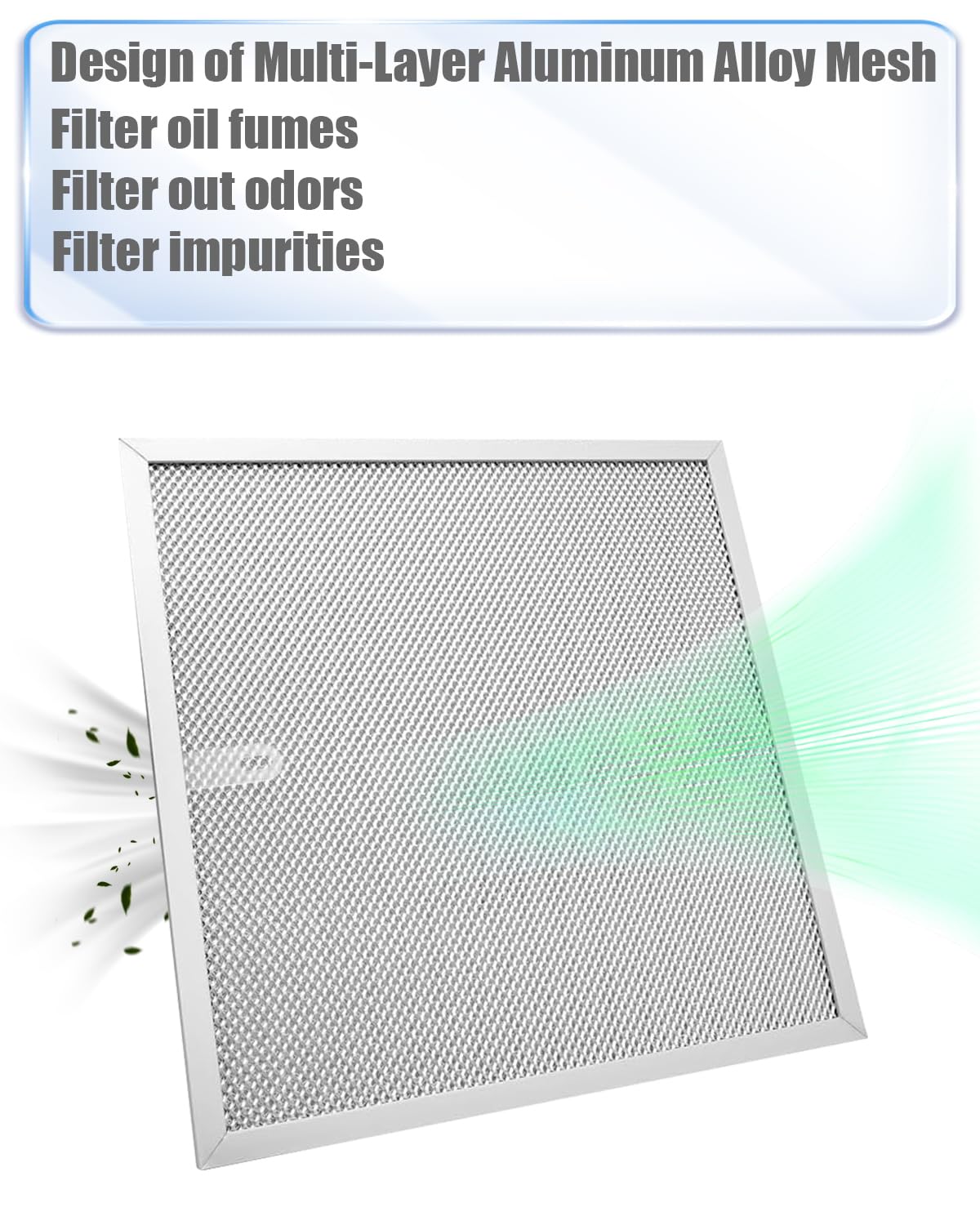 Filtro de aluminio para campana de grasa para Broan Nutone, 11.5 x 11.5 x 0.38 pulgadas, reemplaza s99010467 99010467, y tiene una pestaña de plástico de 2 unidades