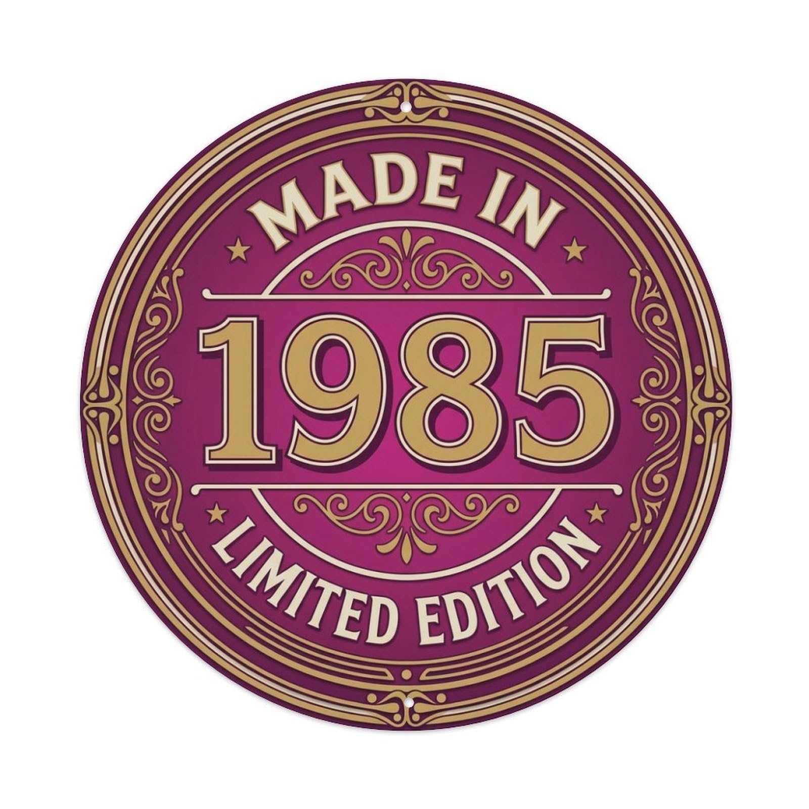Made In 1985 Limited Edition Metal Tin Sign