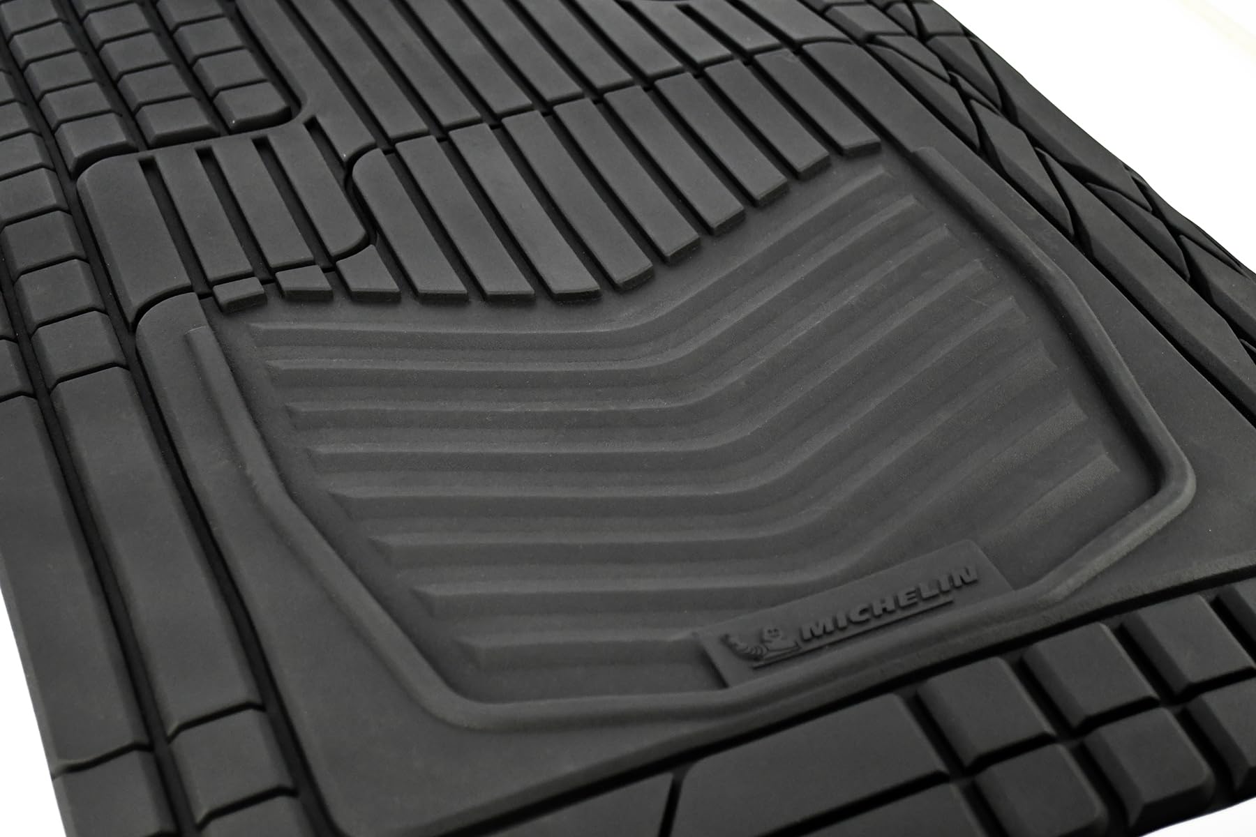 MICHELIN 4 Tapis de Voiture Caoutchouc, Universels et Adaptables, Résistants