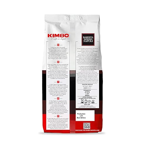 Miniatura 3 de Kimbo Barista Espresso Napoli  Selección Premium  Intensidad 1013  Café en grano entero  Tostado oscuro  Bolsa de 2.2 libras (2.2 lbs)