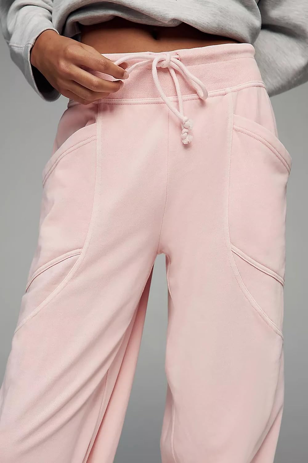 Eutten Women’s Capri Pants Drawstring Cropped Joggers with Pockets Cinch Bottom Elastic Waist Capri Sweatpants