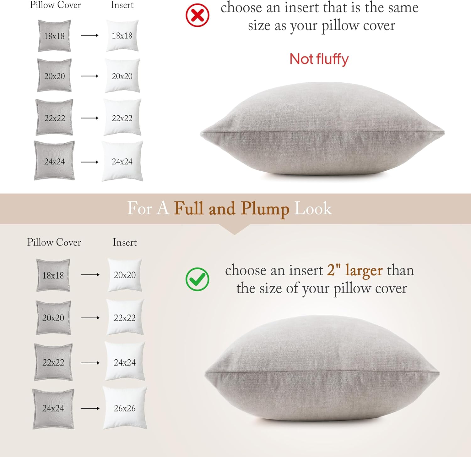 puredown® Natural Feather Down Throw Pillow Inserts 20 x 20 (Set of 2, White), Décor Pillow for Couch, Chairs, Office, Apartments - Image 5