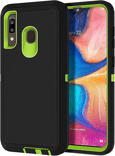 I-HONVA Funda para Samsung Galaxy A30, Galaxy A20 a prueba de golpes, protección de cuerpo completo 3 en 1 sin protección de pantalla Funda