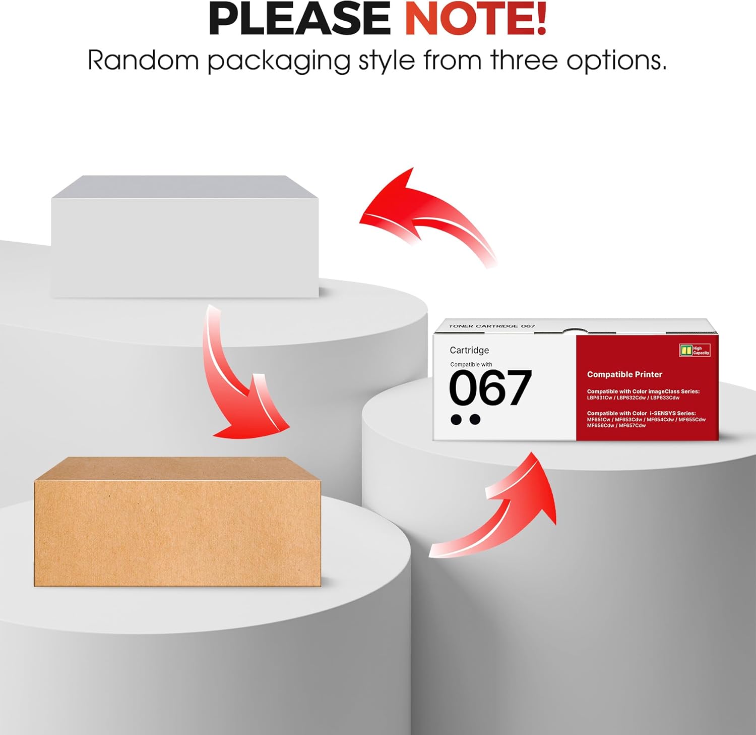 067 Black Toner Cartridge - 067 Toner Replacement for Canon 067 067H Toner Cartridge Set to Work with Canon MF656CDW MF654CDW MF653CDW LBP632CDW Printer Ink | 2 Pack