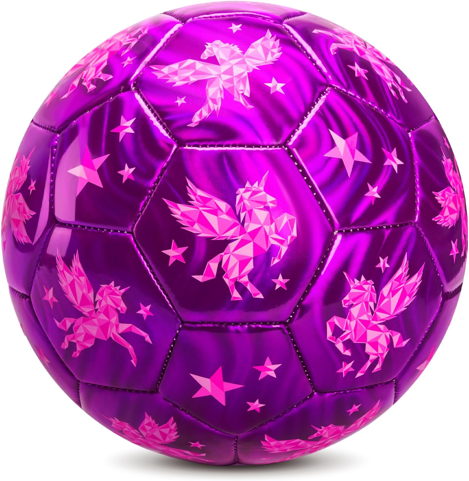 - Soccer Ball Size 2 Size 3 Size 4 For Toddlers Kids Ages 1-3 3-8 8-12 - Glitter Unicorn Dinosaur Design - Sports & Outdoors Ball with Pump Deflated - Gift for Girls Boys Children Youth School Birthday