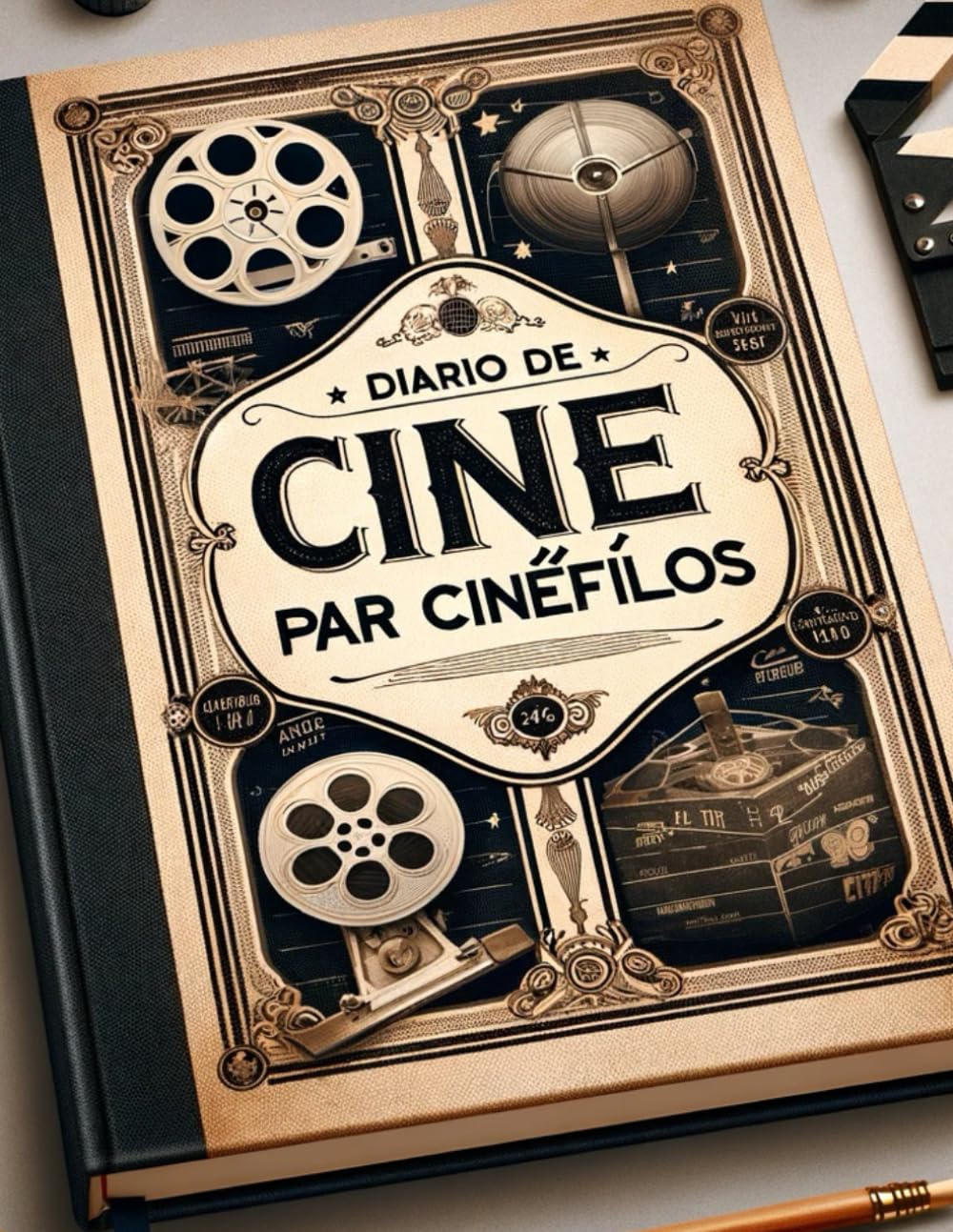 Carnet de notes cinéma pour cinéphiles journal de bord films