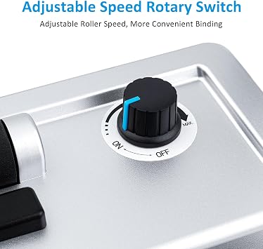 TIANSE Binding Machine, Spiral Binding Machine, Manual Bookmaker with Electric Coil Insert, Fits Letter Size/A4/A5 with 100 Pieces 5/8 Plastic Spool Binding Combs and Pliers