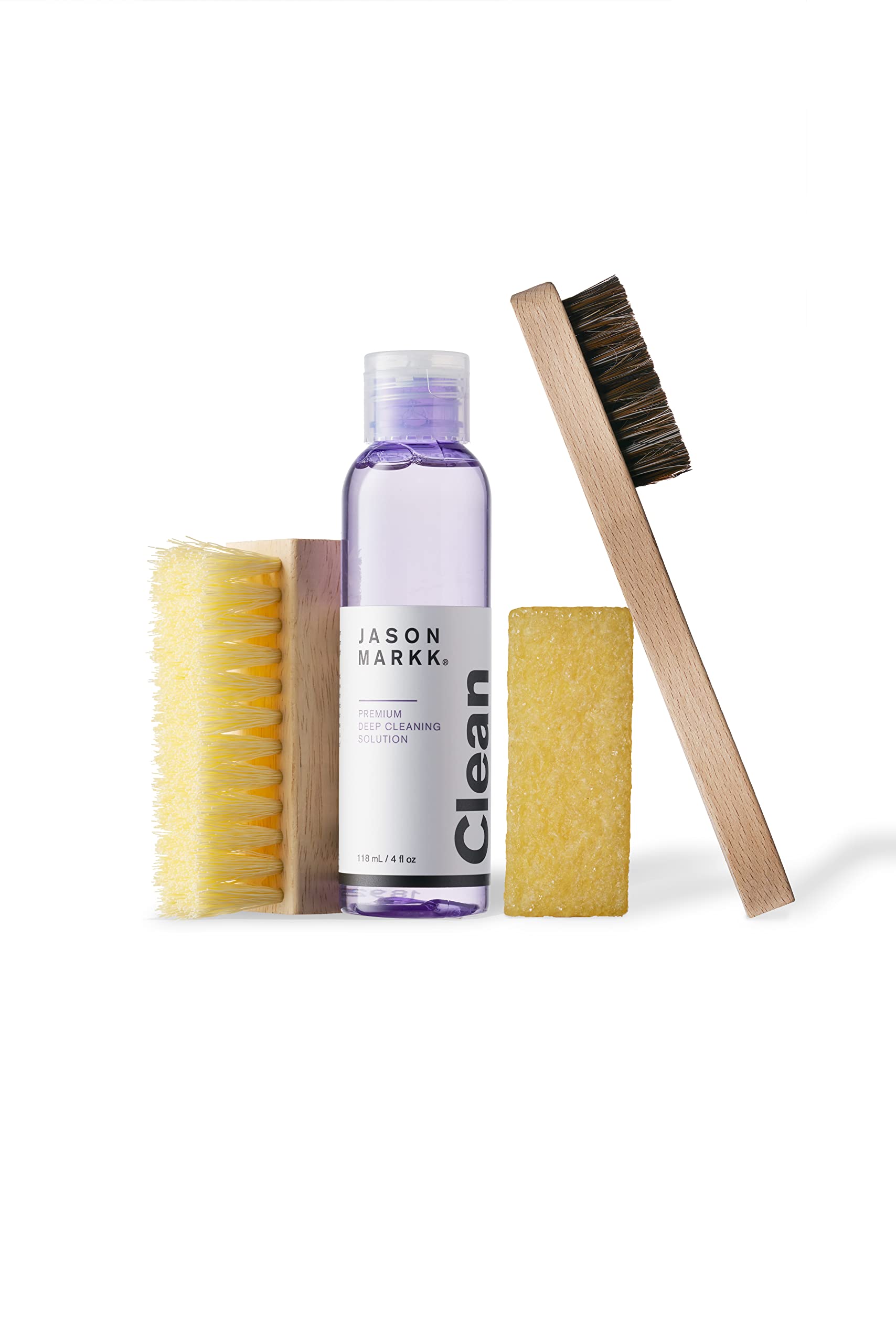 Jason Markk Środek do czyszczenia butów + spray impregnujący do butów w zestawie – do czyszczenia i pielęgnacji butów i różnych materiałów
