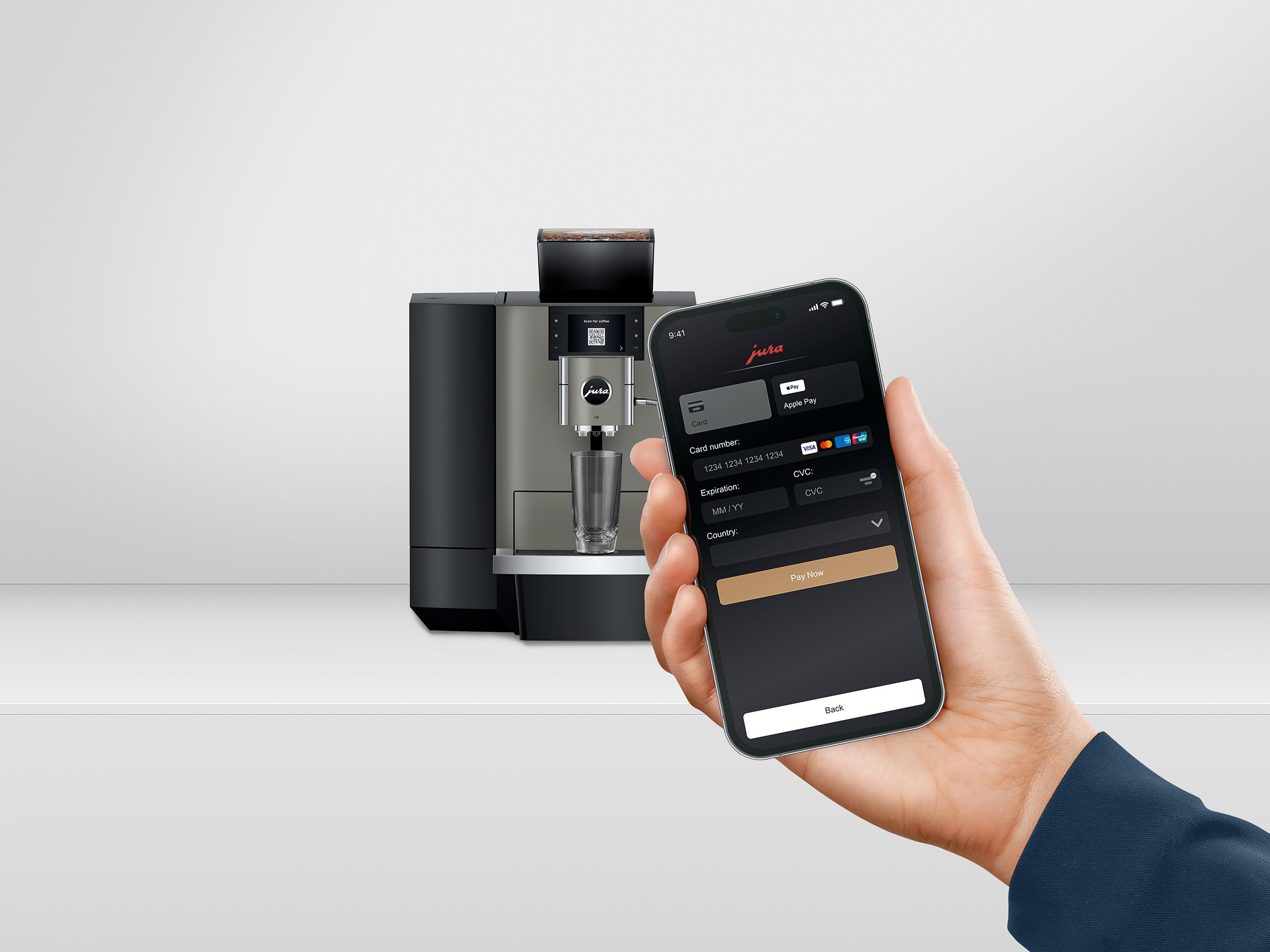 Jura - X10 Dark Inox (EB) - Macchina da caffè automatica con Cold Brew e 35 specialità