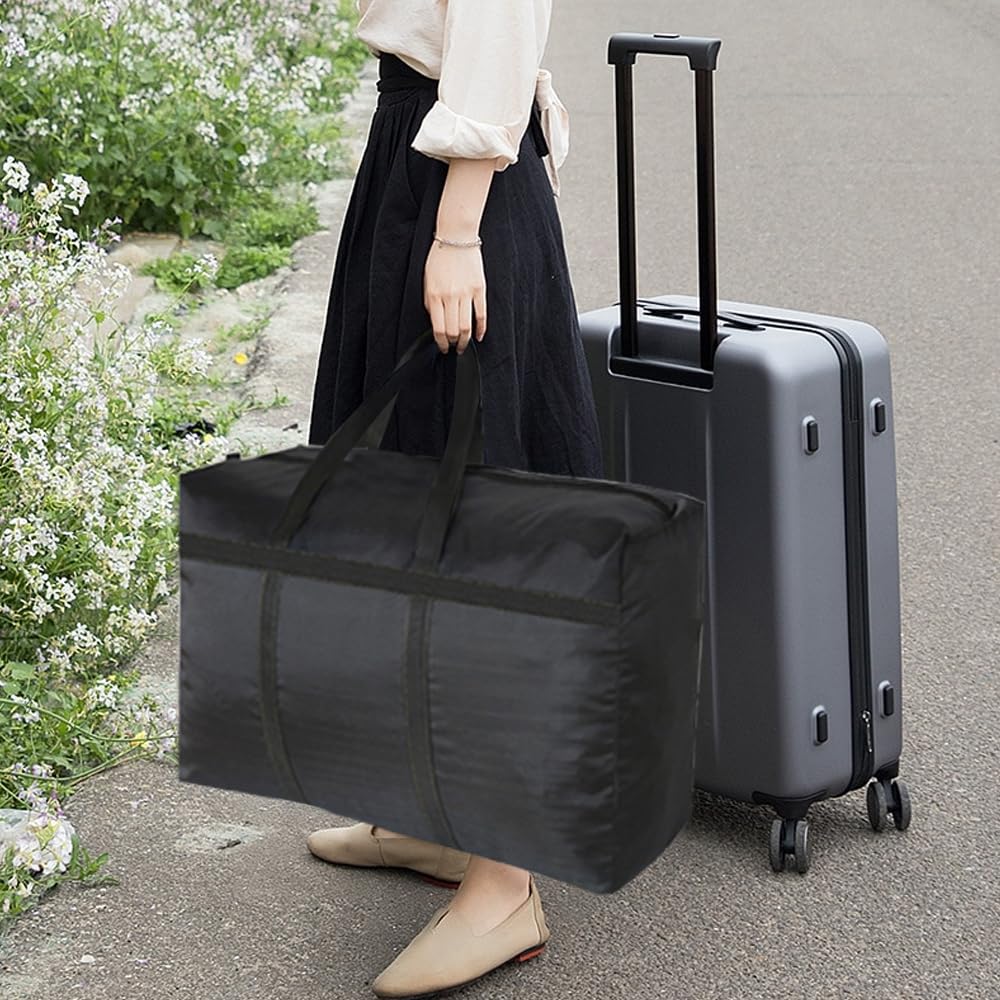 Bolsa de Almacenamiento Oxford 600d Negro Bolsa Transporte Bolsa Mudanza Bolsas de Almacenamiento Impermeable Bolsa de Viaje Bolsas Almacenamiento con Cremallera Bolsas Arbol de Navidad