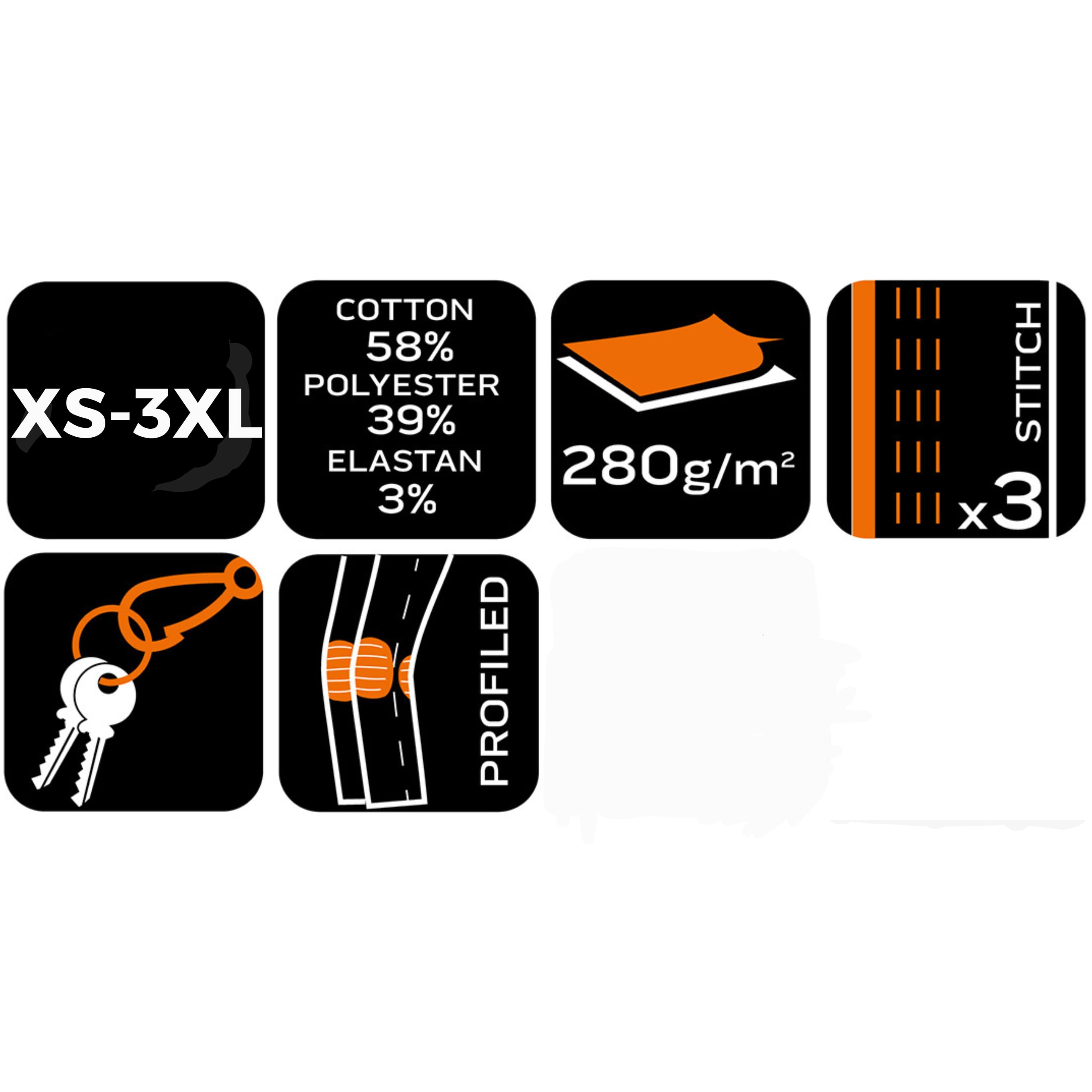 NEO TOOLS Mix&Match Canvas Arbeitshose, Robuste Profi-Hose 280g/m²