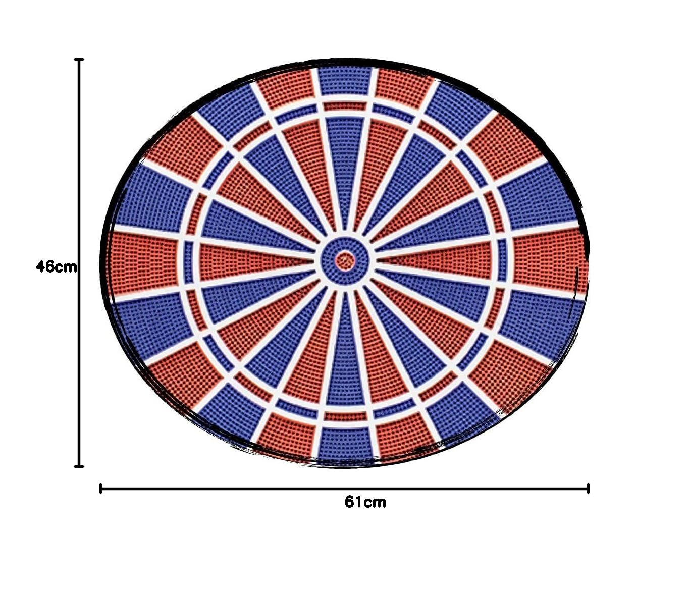 Bersaglio elettronico Carromco Topaz-901 – Bersaglio morbido con sistema a 2 fori, rosso-blu, da 1 a 8 giocatori, alimentatore, freccette morbide – 40 giochi e 761 varianti (tra cui Cricket)