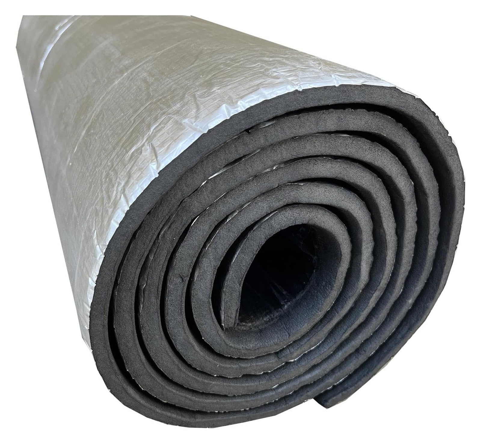Isolamento in foglio di alluminio autoadesivo, Foglio di protezione termica in alluminio, rotolo isolante riflettente, for irrigazione invernale, kit di isolamento for porta del garage, spesso 0,2 pol