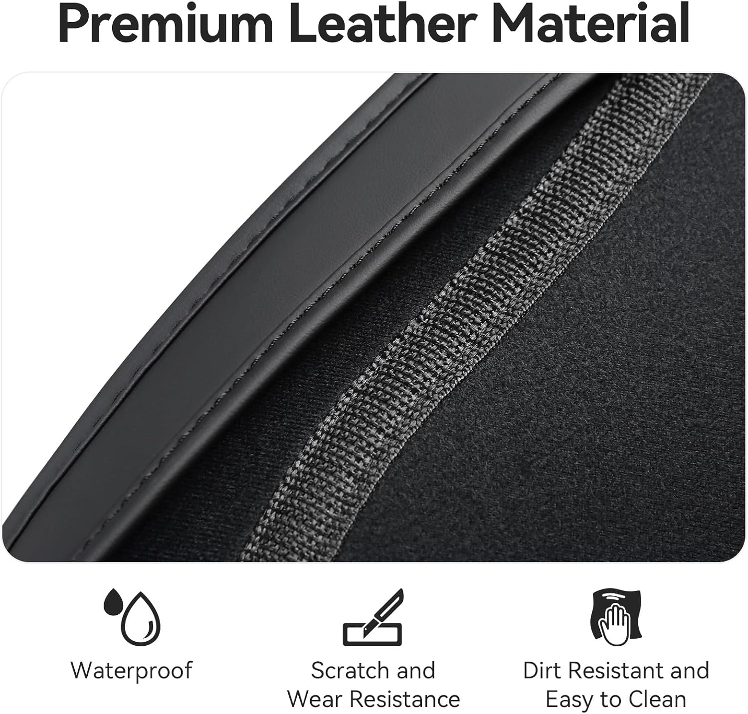 2025 Upgrade Seat Back Protector for Tesla Model Y/3/X/S Accessories (Includes Y Juniper & 3 Highland) Leather Material Car Kick Mats Organizer Pocket Waterproof Scratch protection Set of 2