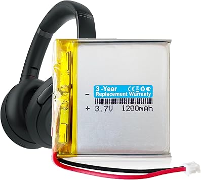 Nzzz 624038 Battery Compatible with Sony WH-1000xM3 WH-1000XM4, 1588-0911, LIS1662HNPC, SM-03, SP 624038 Battery NiMH