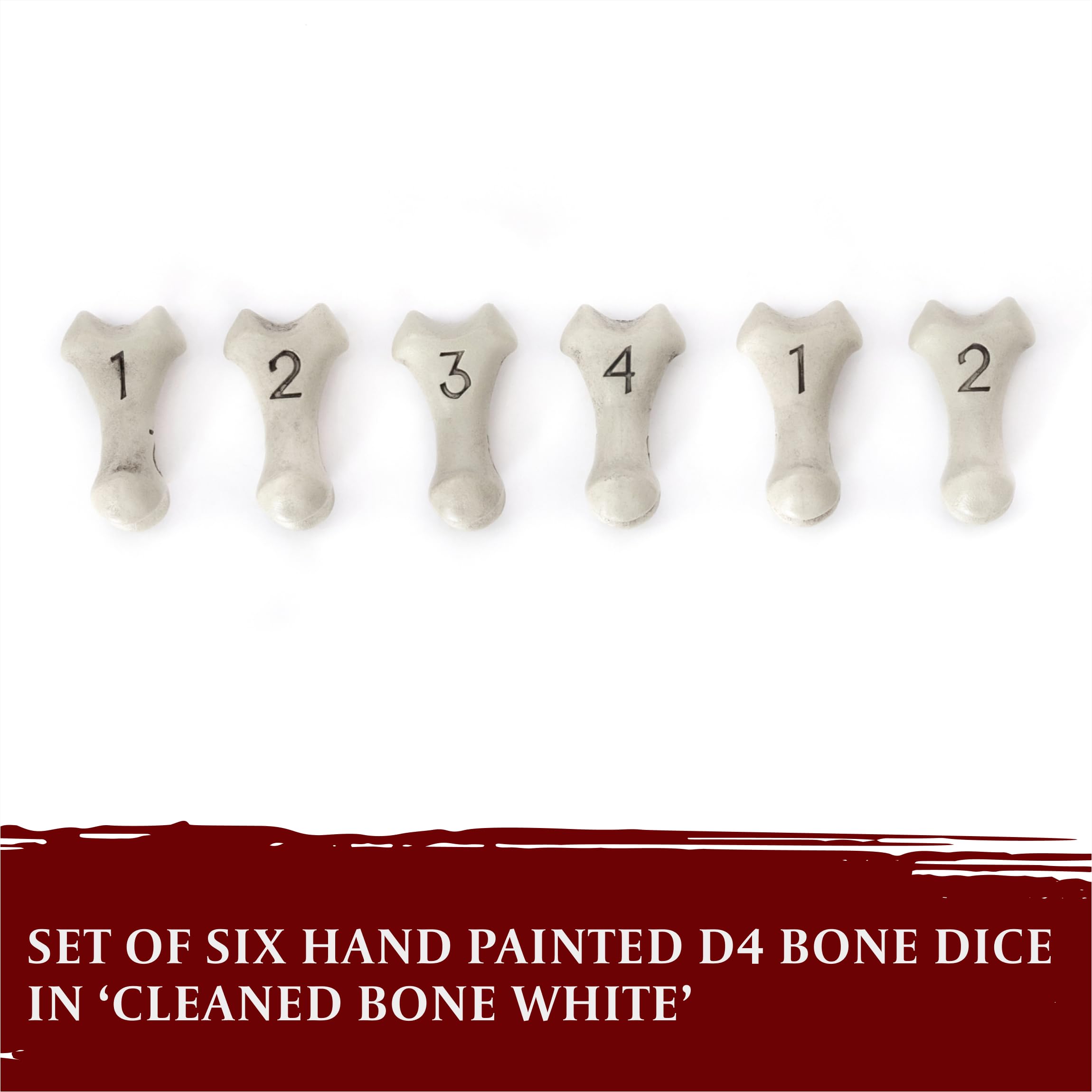 LYNX D4 Dice Set, Set of Six 4 Sided Dice, Skull & Bone Themed RPG Dice. Cool & Unique Gift for Dungeons & Dragons (DND) - Image 3
