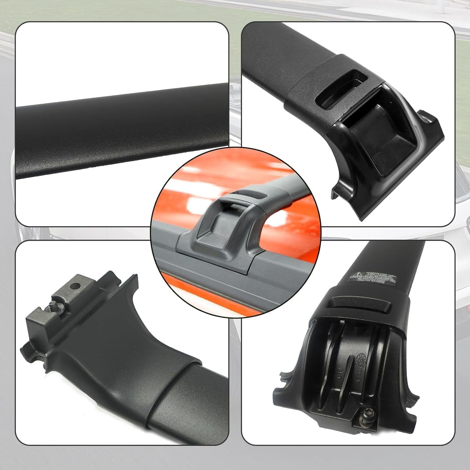 Cross Bars Aluminum Compatible with Sequoia 2023 2024 Corssbar Car Roof Rack Cargo Carrier Black