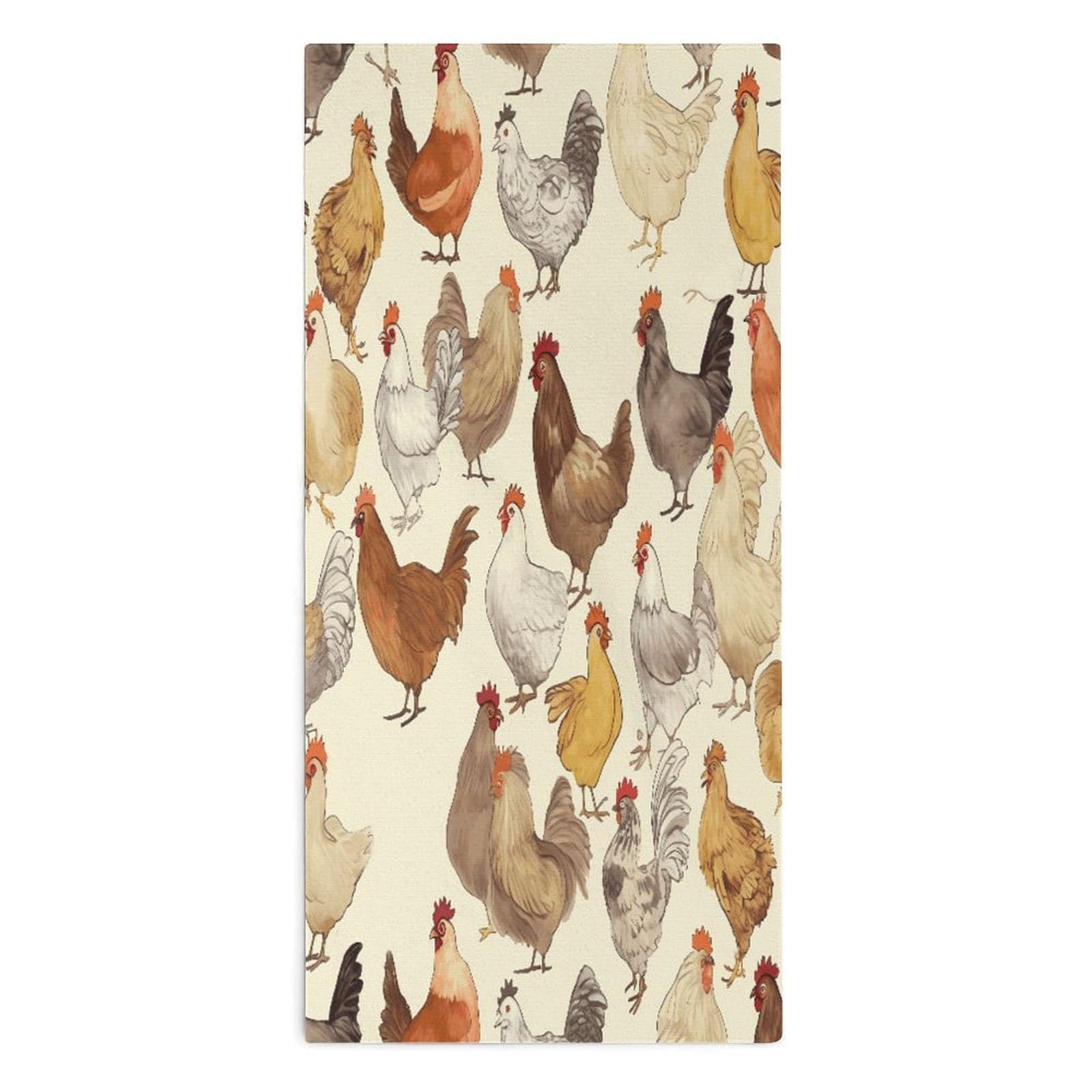 Btcowzrv Style A Brood Of Chickens Bath Towel Beach Towels Shower Towel
