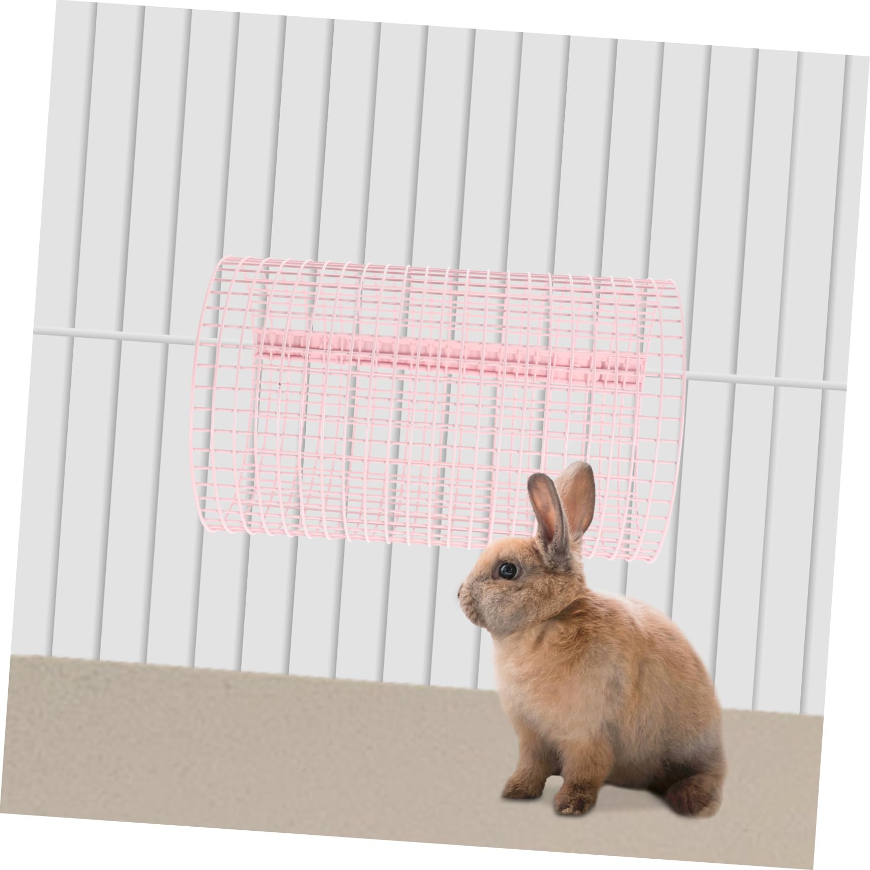 Rosa Runder Hamstertunnel aus Eisen für Spiel und Käfig