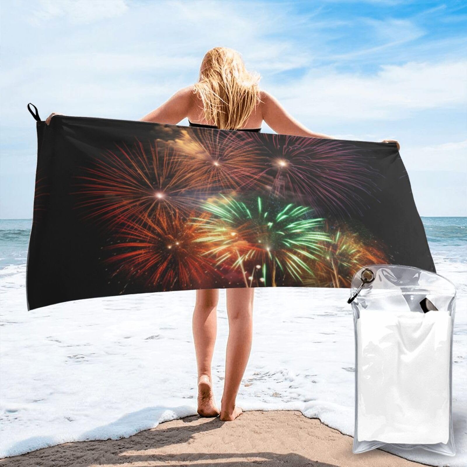 Serviette de plage à séchage rapide en microfibre pour gym et drap de bain portable