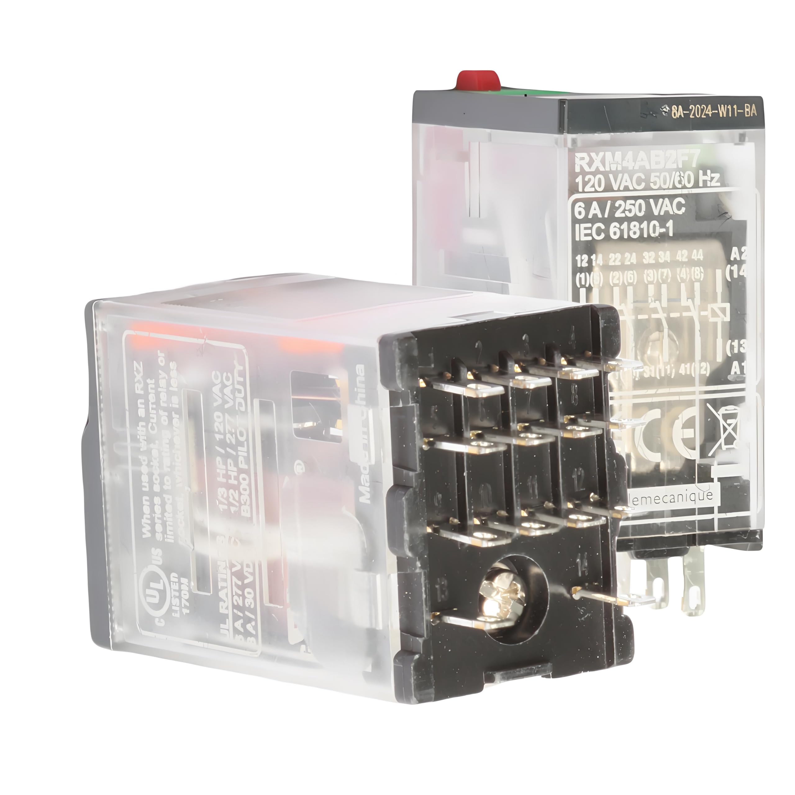 Relés electromecánicos RXM4AB2F7 120VAC 6A (10 piezas)