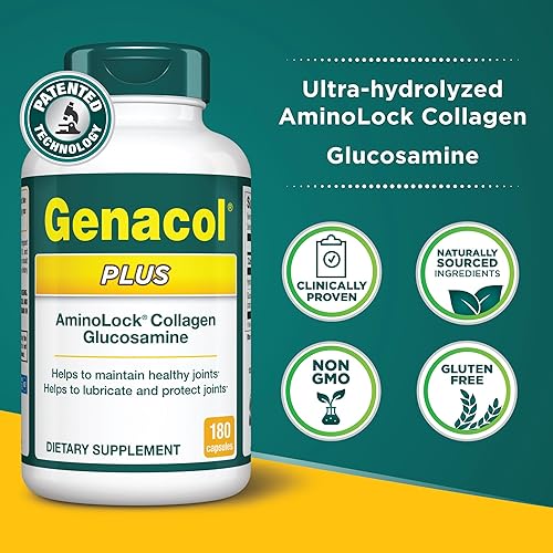 Miniatura 3 de Genacol Plus – Suplemento de Glucosamina y Colágeno para Articulaciones, Lubrica, Protege y Mantiene las Articulaciones Saludables, Alivia el Dolor