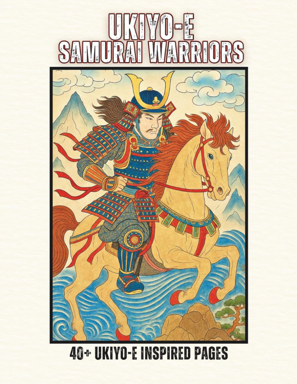 UKIYO-E Samurai Warriors: Traditional Ukiyo-e Style Japanese Warrior Line Art (Ukiyo-e Coloring Books)