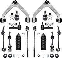 Vista 88 de Detroit Axle - Kit de suspensión frontal de 15 piezas para Jeep Grand Cherokee 99-04 1999 2000 2001 2002 2003 2004, brazos de control superior e