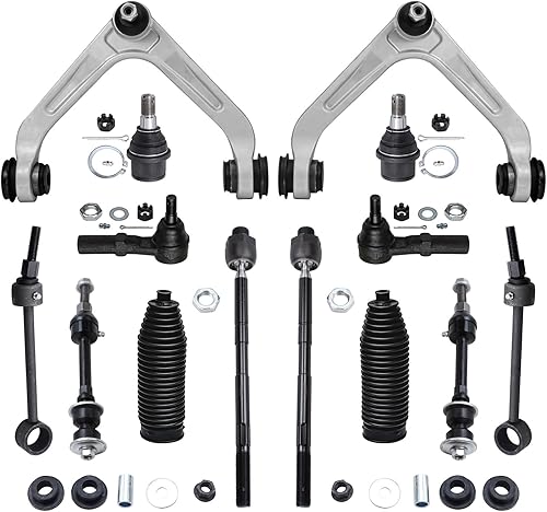 Miniatura 214 de Detroit Axle - 4WD Front End 14pc Kit de suspensión para Ford F-150 F-250 Expedition Navigator, 2 brazos de control superior 2 rótulas inferiores 2